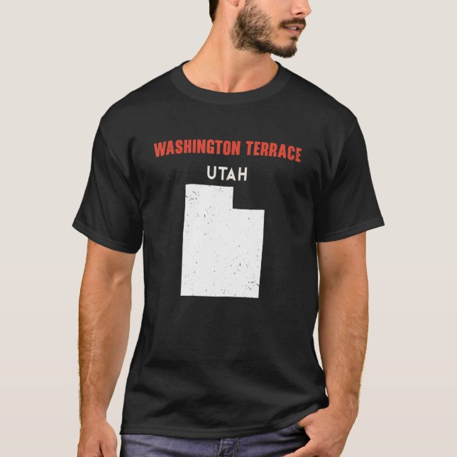 Camiseta Washington Terrace Utah Estado América Viagem U (Frente)