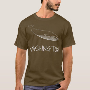 Camiseta WASHINGTON Whale Ver citações de baleias