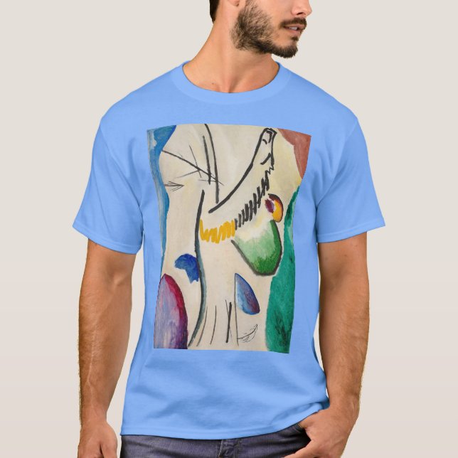Camiseta Wassily Kandinsky Abstrato Trabalho de arte (Frente)