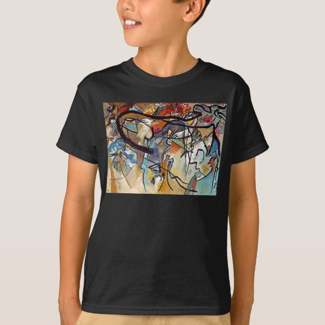 Camiseta Wassily Kandinsky - Composição Cinco Abstrato (Frente)