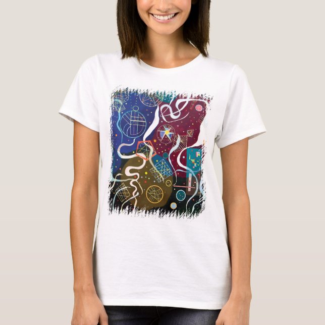 Camiseta Wassily Kandinsky - Movimento Uma Abstrato (Frente)