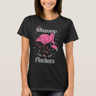 Camiseta Wassus Flockers Flamingo Summer Funny Pink