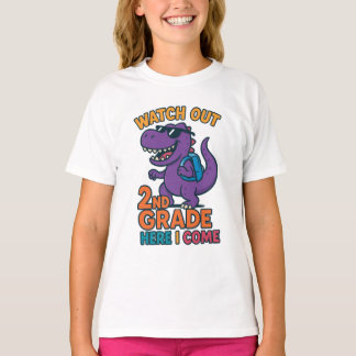 Camiseta Watch Out 2nd Grade Here I Come Kids T-Shirt