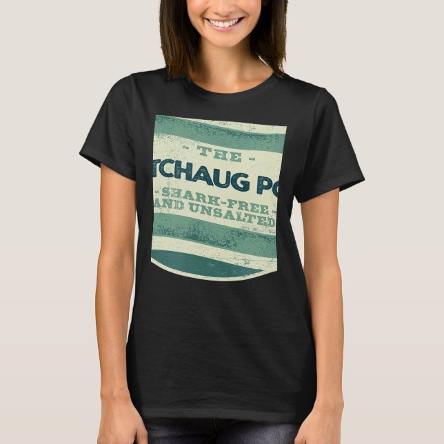 Camiseta Watchaug Pond Shark Free and Unsalted Camping Rhod (Frente)