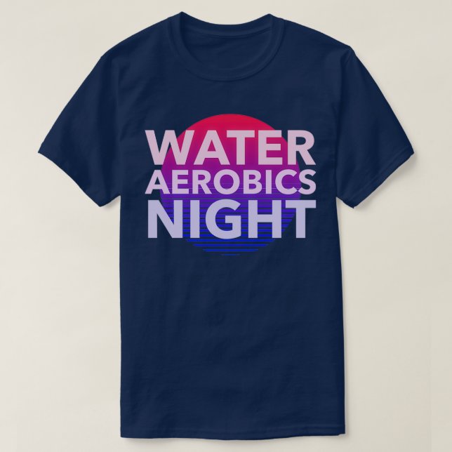 Camiseta Water Aerobics Night (Frente do Design)