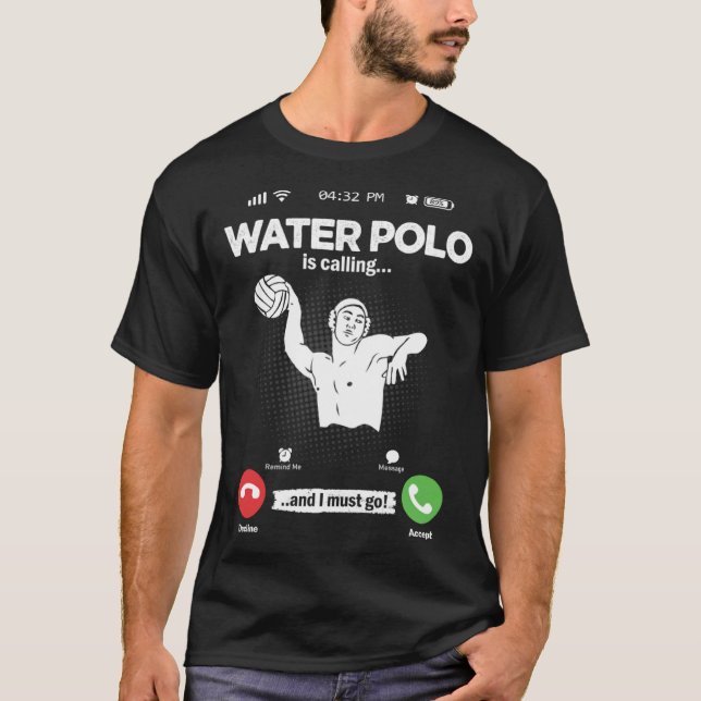 Camiseta Water Ball Is Calling I Must Go Swimming Hobby Wat (Frente)