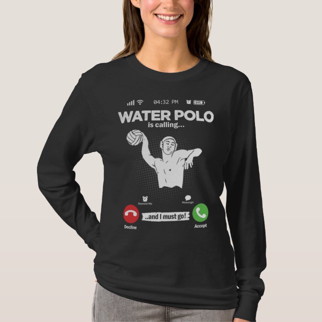 Camiseta Water Ball Is Calling I Must Go Swimming Hobby Wat (Frente)