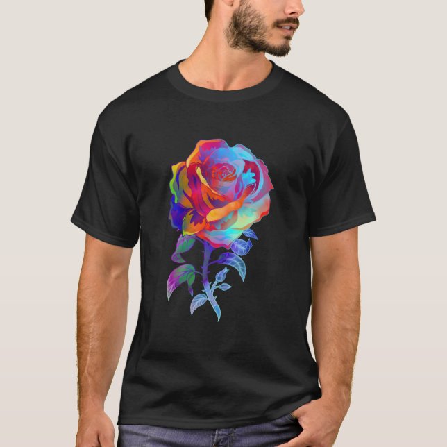 Camiseta Water Color Rose Garden Gardener Botanist Flowers  (Frente)