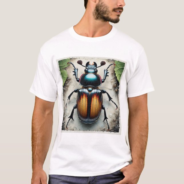 Camiseta Water Scavenger Beetle 230824IREF246 - Watercolor (Frente)