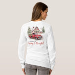 Camiseta Watercolor Christmas Vintage Truck and Barn<br><div class="desc">Vintage Vintage Truck and Barn Long Sleeve T Shirt Clothing & Calçados > Mulheres > Vestuário > Tops & T-Shirts > T-Shirts de uso feminino</div>