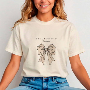 Camiseta Watercolor Cream Arco Bridesmaid Bachelorette