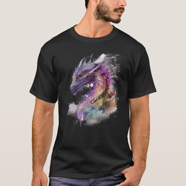 Camiseta Watercolor Dragon (Frente)