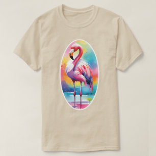 Camiseta Watercolor Flamingo