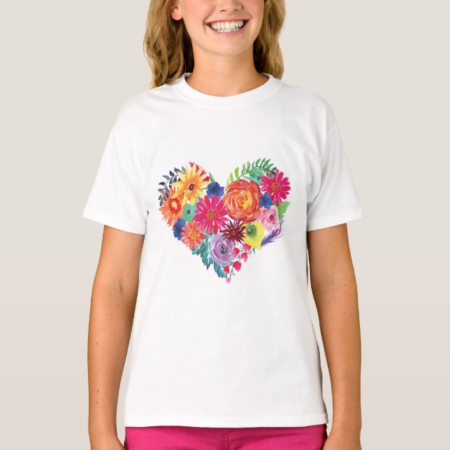 Camiseta Watercolor Floral Fiesta (Frente)