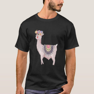 Camiseta Watercolor Llama Alpaca Boy Girl Kids