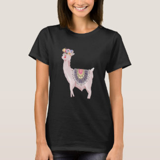 Camiseta Watercolor Llama Alpaca Boy Girl Kids