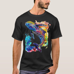 Camiseta Watercolor Marine Life