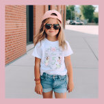 Camiseta Watercolor Mermaid Birthday Name e Year T-Shirt<br><div class="desc">Watercolor Mermaid Birthday Name e Year T-Shirt</div>