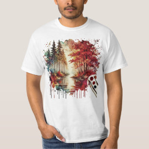 Camiseta Watercolor Nature Art T-Shirt