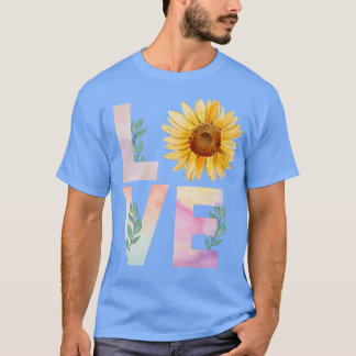 Camiseta Watercolor Sunflower Lovers Premium T-Shirt