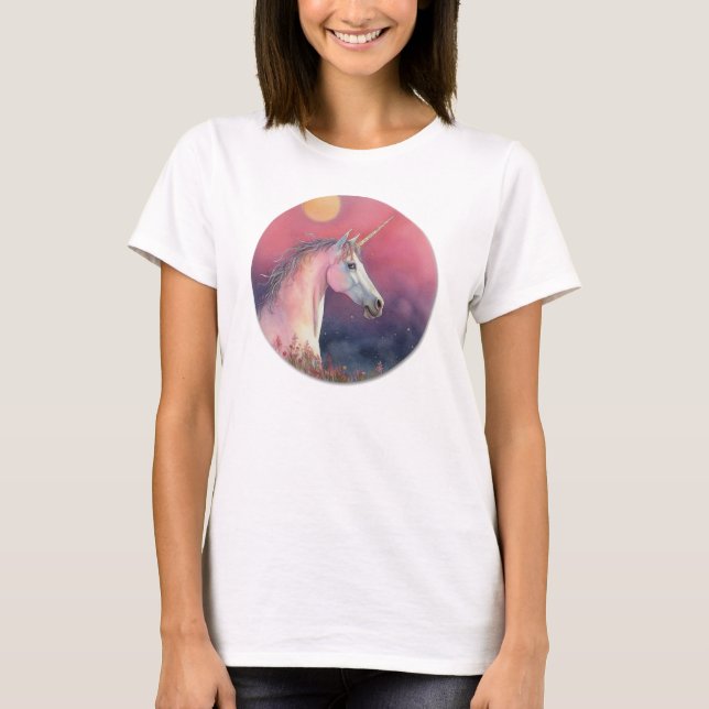 Camiseta Watercolor Unicorn (Frente)