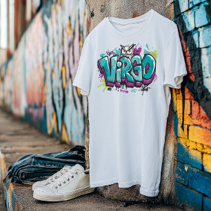 Camiseta Watercolor Virgo Grafite Airpush Zodiac Mulher