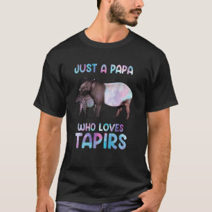 Camiseta Watercolor Wildlife Animal Apenas Um Papa Que Ama