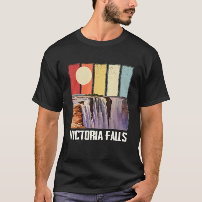 Camiseta Waterfall Africa Victoria Falls Souvenir Zimbabwe  (Frente)