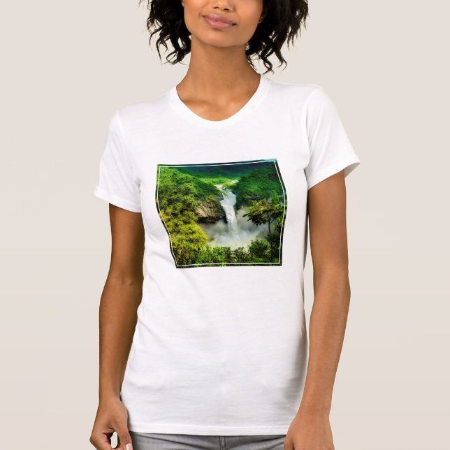Camiseta Waterfalls | San Rafael Falls, Ecuador (Frente)