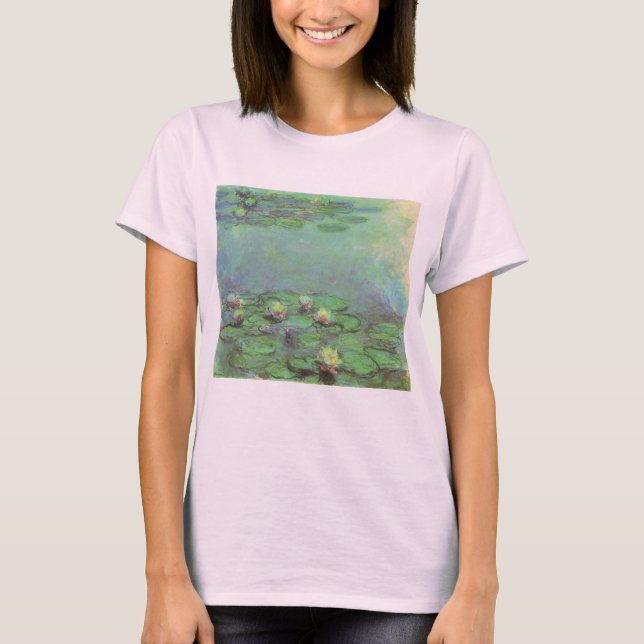 Camiseta Waterlilies por Claude Monet, impressionismo do (Frente)