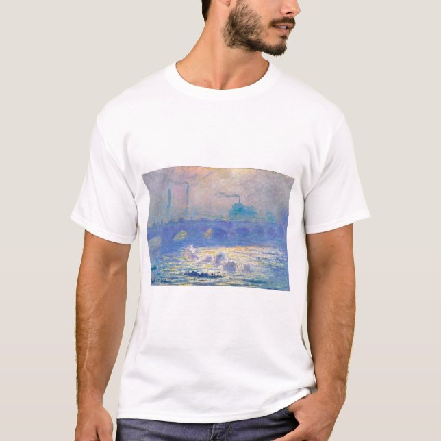 Camiseta Waterloo Bridge (Londres), Monet (Frente)