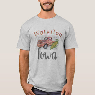 Camiseta Waterloo, Iowa, Vintage Truck e Corn 2