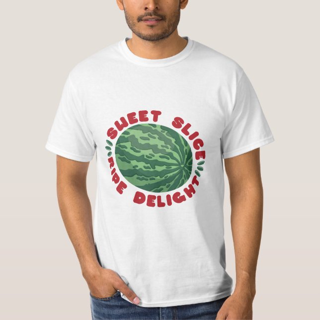 CAMISETA WATERMELON FRUTA FLAT SWEET SLIPE RIPE DELIGHT (Frente)