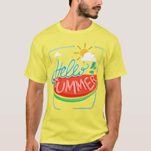 Camiseta Watermelon Hello Summer T-Shirt