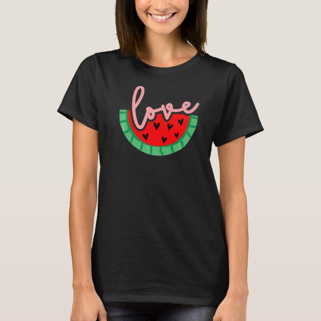 Camiseta Watermelon Love Summer Vibay Mode Tropical B (Frente)