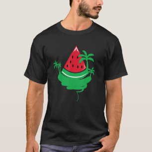Camiseta Watermelon Palm Beach Melon Summer Fruta tropical