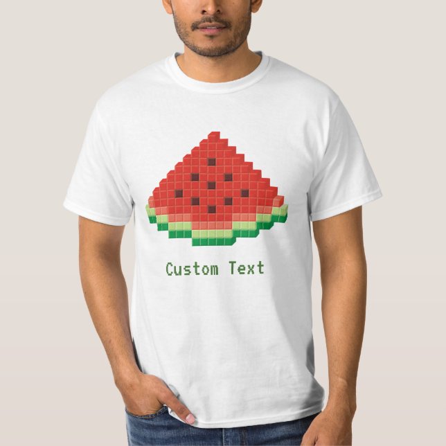 Camiseta Watermelon Pixel Art (Frente)