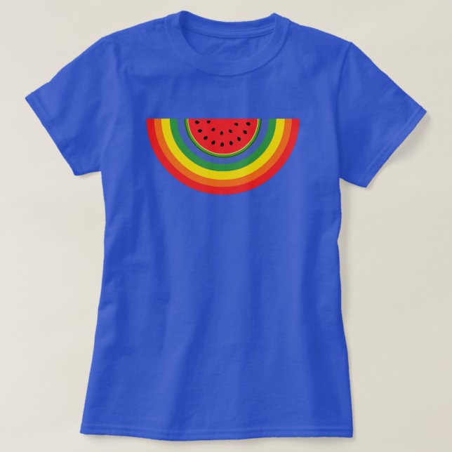 Camiseta Watermelon Rainbow (Frente do Design)