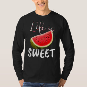 Camiseta Watermelon Vegan I Life Is Sweet I Garden Nature
