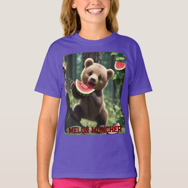 Camiseta Watermelon Wanderer: Camisa-T da Criança (Frente)