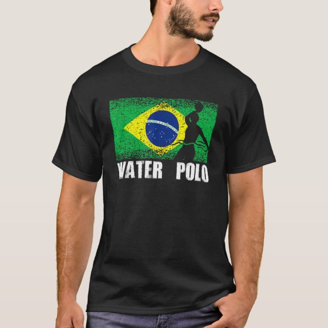 Camiseta Waterpolo Sport Brasil Bandeira Waterpolo Pl Brasi (Frente)