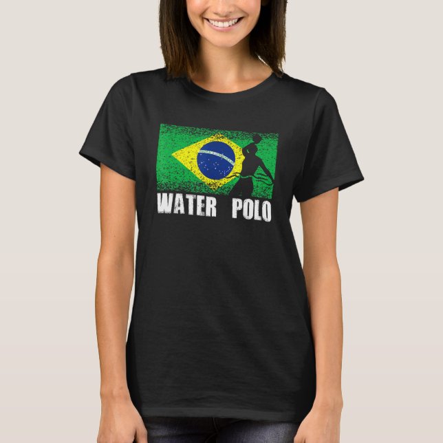 Camiseta Waterpolo Sport Brasil Bandeira Waterpolo Pl Brasi (Frente)