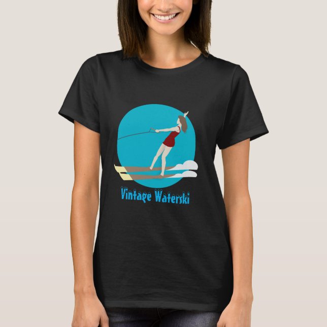 Camiseta Waterski, estilo Vintage (Frente)