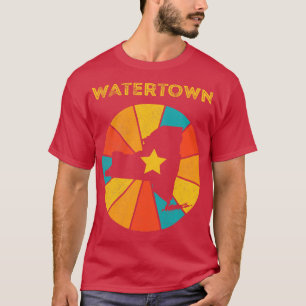 Camiseta Watertown New York Vintage afligiu Souvenir 1
