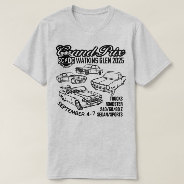 Camiseta Watkins Glen Grand Prix Event 4-7 T Shirt (Frente do Design)