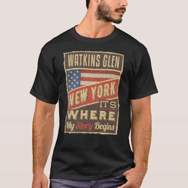 Camiseta Watkins Glen New York (Frente)