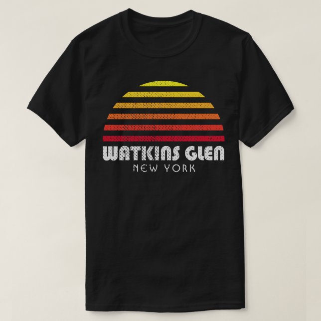 Camiseta Watkins Glen State Park New York Waterfall Gorges (Frente do Design)