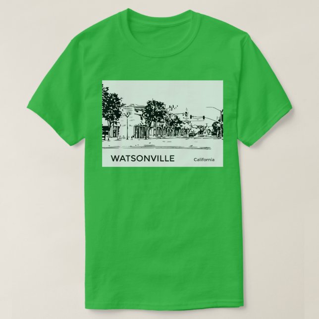 Camiseta Watsonville California TShirt (Frente do Design)