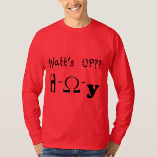 Camiseta Watt acima do t-shirt longo da luva
