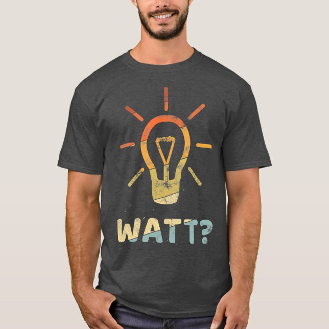 Camiseta WATT Presente engraçado para o eletricista Meister (Frente)